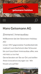 Mobile Screenshot of geissmann-holzbau.ch